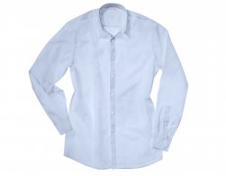 Pánská košile Cotonea dlouhý rukáv, přiléhavý v pase, límeček New-Kent  světle modrá | vel. 46
